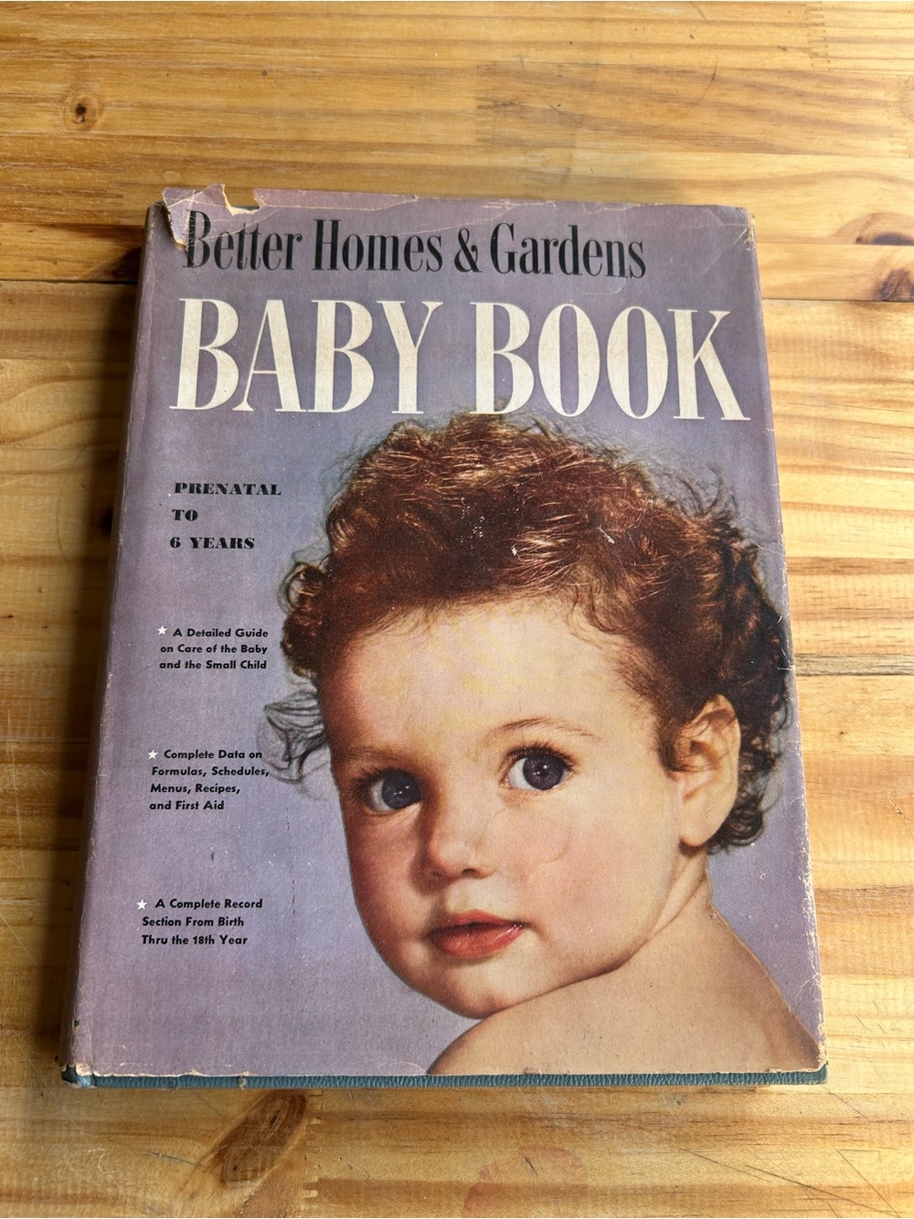 Better Homes & Gardens Baby Book - Purple Cover with Baby Portrait